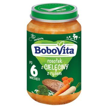 BoboVita, rosołek z cielęciny z ryżem, 6 m+, 190 g