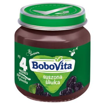 BoboVita, suszona sliwka, po 4 m-cu, 125 g