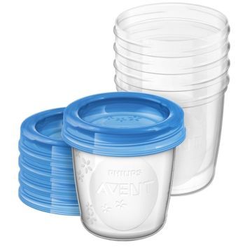 Avent, pojemniki na pokarm,Via,SCF 619/05,180ml, 5 szt