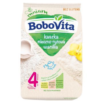 BoboVita, kaszka mleczno-ryżowa, wanilia, 4 m+, 230 g