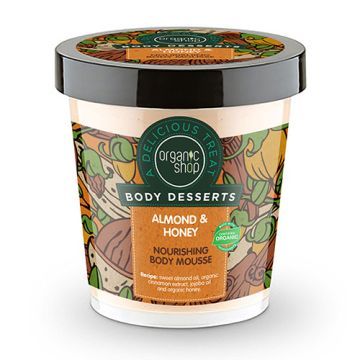 Organic Shop, mus,do ciala,odzywczy,migdaly i miod, 450 ml