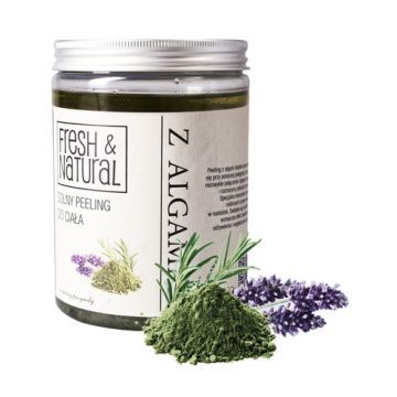 Fresh&Natural, peeling, solny, z algami,1300 g