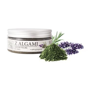 Fresh&Natural, peeling, cukrowy, z algami, 250 g