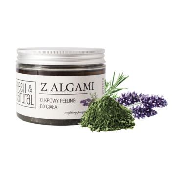 Fresh&Natural, peeling, cukrowy, z algami, 550 g
