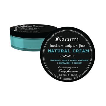 Nacomi, krem, d/tw,ol.konopi,ekstr.chmielu,dla mezcz.,100 ml