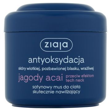 Ziaja Jagody Acai, mus, satynowy, nawilz.,d/ciala, 200 ml