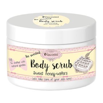 Nacomi, peeling, cukrowy,miodowe gofry, 200 g