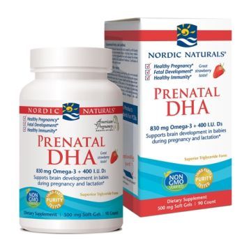 Prenatal DHA, kaps., sm.truskawkowy, 90 szt