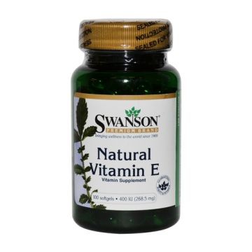 Witamina E naturalna, 400 IU, kaps., 100 szt