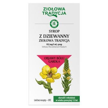 Ziołowa Tradycja Syrop z dziewanny, 952 mg/5 ml, syrop, 125 g