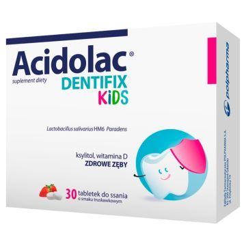 Acidolac Dentifix Kids, tabl.do ssania, sm.trusk., 30 szt