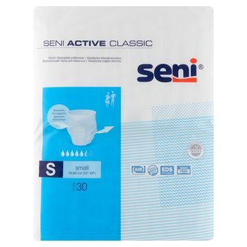 Seni Active Classic, majtki chłonne, small, 30 szt.