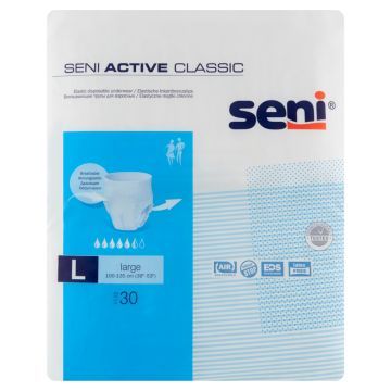 Seni Active Classic, majtki chłonne, large, 30 szt.