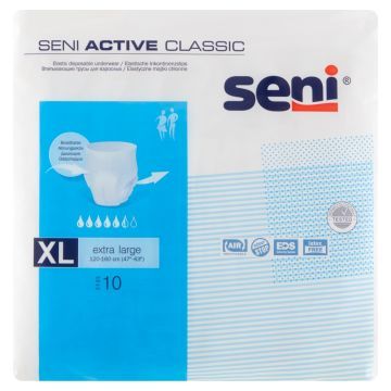 Seni Active Classic, majtki chłonne, extra large, 10 szt