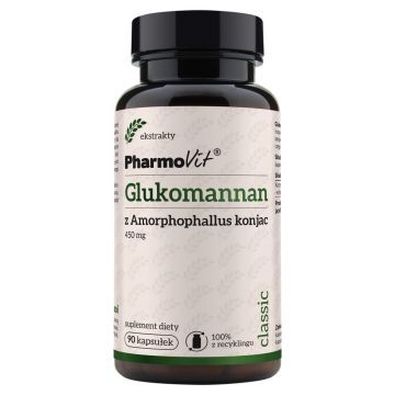 Glukomannan z Amorphophallus konjac, kaps., 90 szt