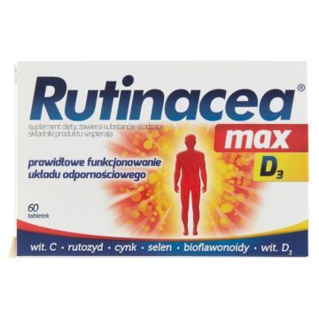 Rutinacea max D3, tabletki, 60 szt.