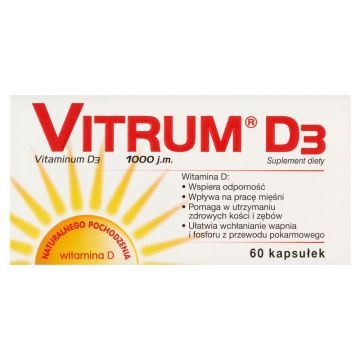 Vitrum D3 1000, kapsułki,  60 szt.