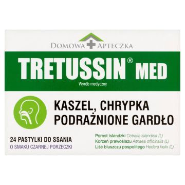 Tretussin MED, pastylki do ssania, 24 szt.