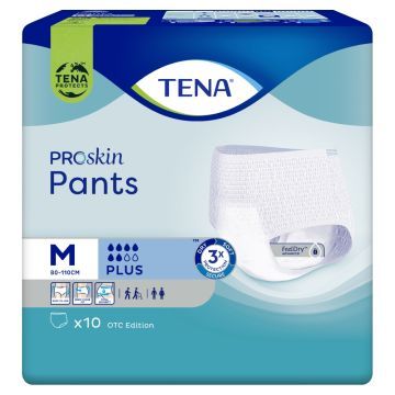 TENA Pants ProSkin Plus OTC Edition, majtki chłonne, medium, 10 szt.