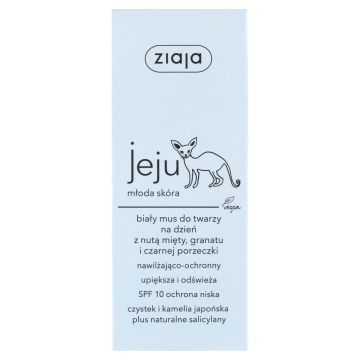 Ziaja jeju mloda skora, mus, do twarzy, bialy,n/dzien, 50 ml