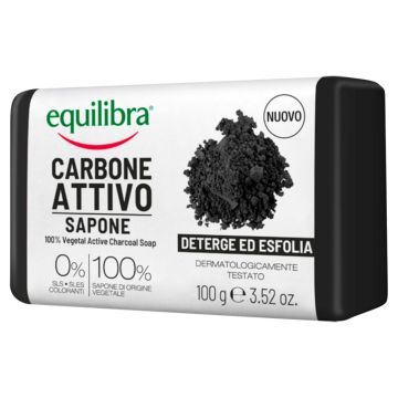 Equilibra, mydlo, oczyszcz.,z aktyw.weglem, 100 g
