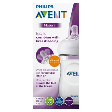 Avent Natural, butelka,BPA Free,SCF033/17, 260 ml, 1 szt