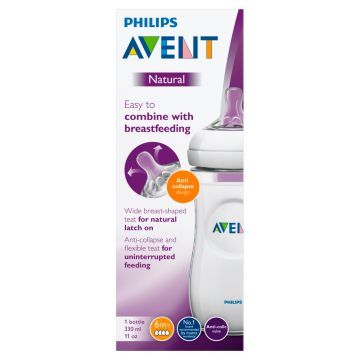 Avent Natural, butelka,BPA Free,SCF036/17, 330 ml, 1 szt
