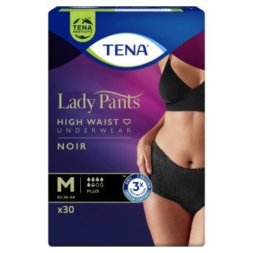 Majtki chłonne TENA Lady Pants Plus Noir, rozmiar M, 30 szt.