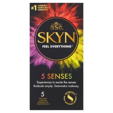 Unimil Skyn 5 Senses, prezer.,nielateks., 5 szt