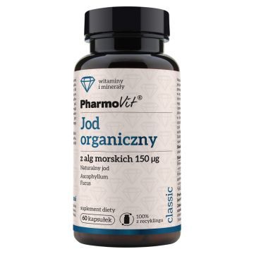 Pharmovit Jod organiczny z alg morskich,150mcg,kaps., 60 szt