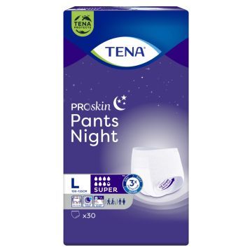 Tena Pants ProSkin Super Night, majtki chłonne, rozmiar L, 30 szt.