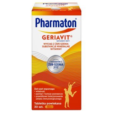 Pharmaton Geriavit, tabletki powlekane, 30 szt.