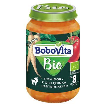 BoboVita Bio, cielęcinka z pomidorem i pasternakiem, 8 m+, 190 g