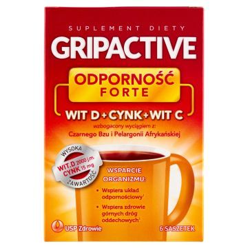 Gripactive Odporność Forte, proszek w saszetkach, 6 szt.