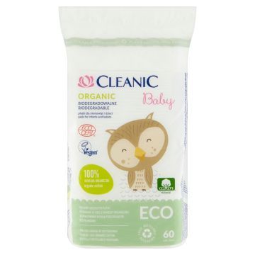 Cleanic Eco Baby, płatki dla niemowląt i dzieci, 60 szt.