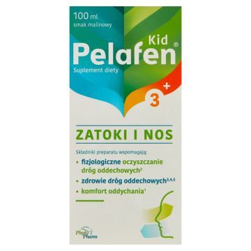 Phytopharm Pelafen Kid 3+ Zatoki i Nos, płyn, 100 ml