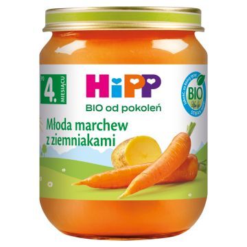 Hipp, mloda marchew z ziemniakami, BIO, 125 g