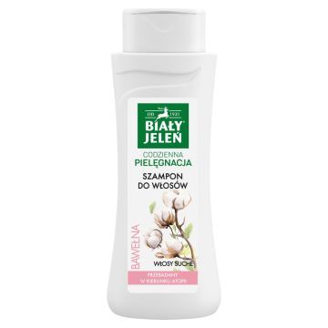 Bialy Jelen, szamp.,z bawelna,wlosy suche, 300 ml