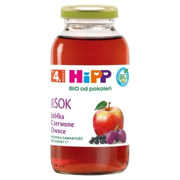 Hipp, sok, czerwone owoce, BIO, 200 ml