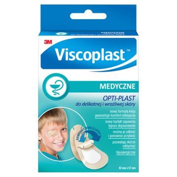 Plast. Viscoplast OPTI-PLAST, do delikatnej i wrażliwe skóry, 5szt