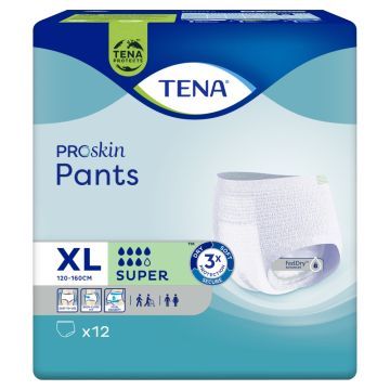 Tena Pants ProSkin Super, majtki chłonne, rozmiar XL, 12 szt.
