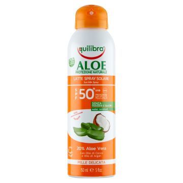 Equilibra Aloe, mlecz.,d/opal.,SPF 50 UVA,UVB,150ml,spray
