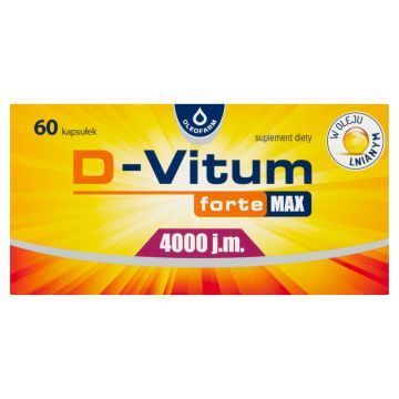 D-Vitum Forte Max 4000 j.m, kapsułki, 60 szt.
