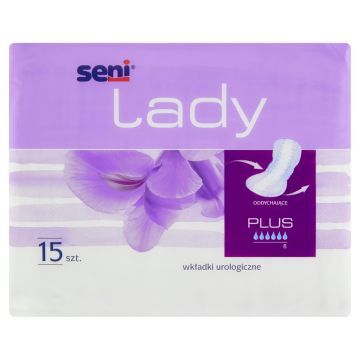 Seni Lady Plus, wkładki urologiczne, 15 szt.