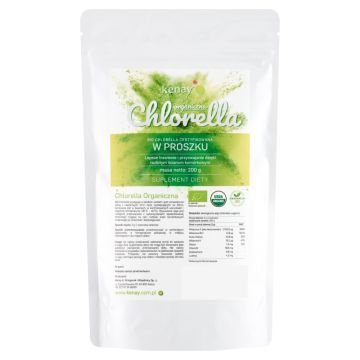 Chlorella Organiczna, prosz., 200 g