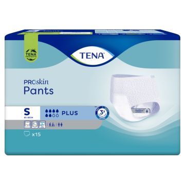 Tena Pants ProSkin Plus, majtki chłonne, rozmiar S, 15 szt.
