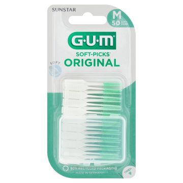 Gum Soft-Picks Original, szczoteczka międzyzębowa, średnia, 50 szt.