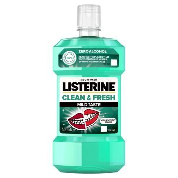 Listerine Clean & Fresh, płyn do płukania jamy ustnej, 500 ml