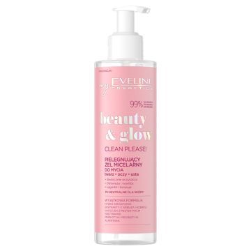 Eveline Beauty&Glow, zel,micelarny,do mycia twarzy, 200ml