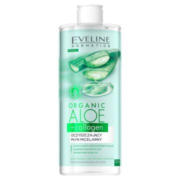 Eveline Organic Aloe+Collag, plyn,oczyszcz.,micelarny,500ml
